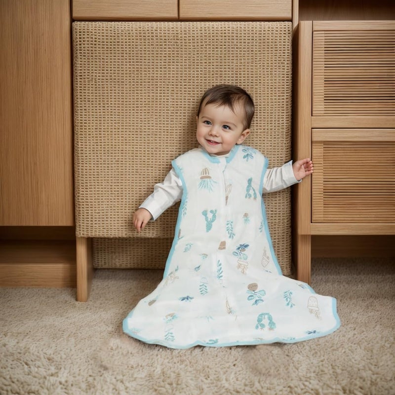 BLOOMSTAR Muslin Toddler Sleeping Sack 0.5 TOG LARGE â€“ Lightweight & Breathable Baby Sleep Bag, Summer Wearable Blanket for 3-5 Years Old,All Seasons Sleeper Sacks - Image 4